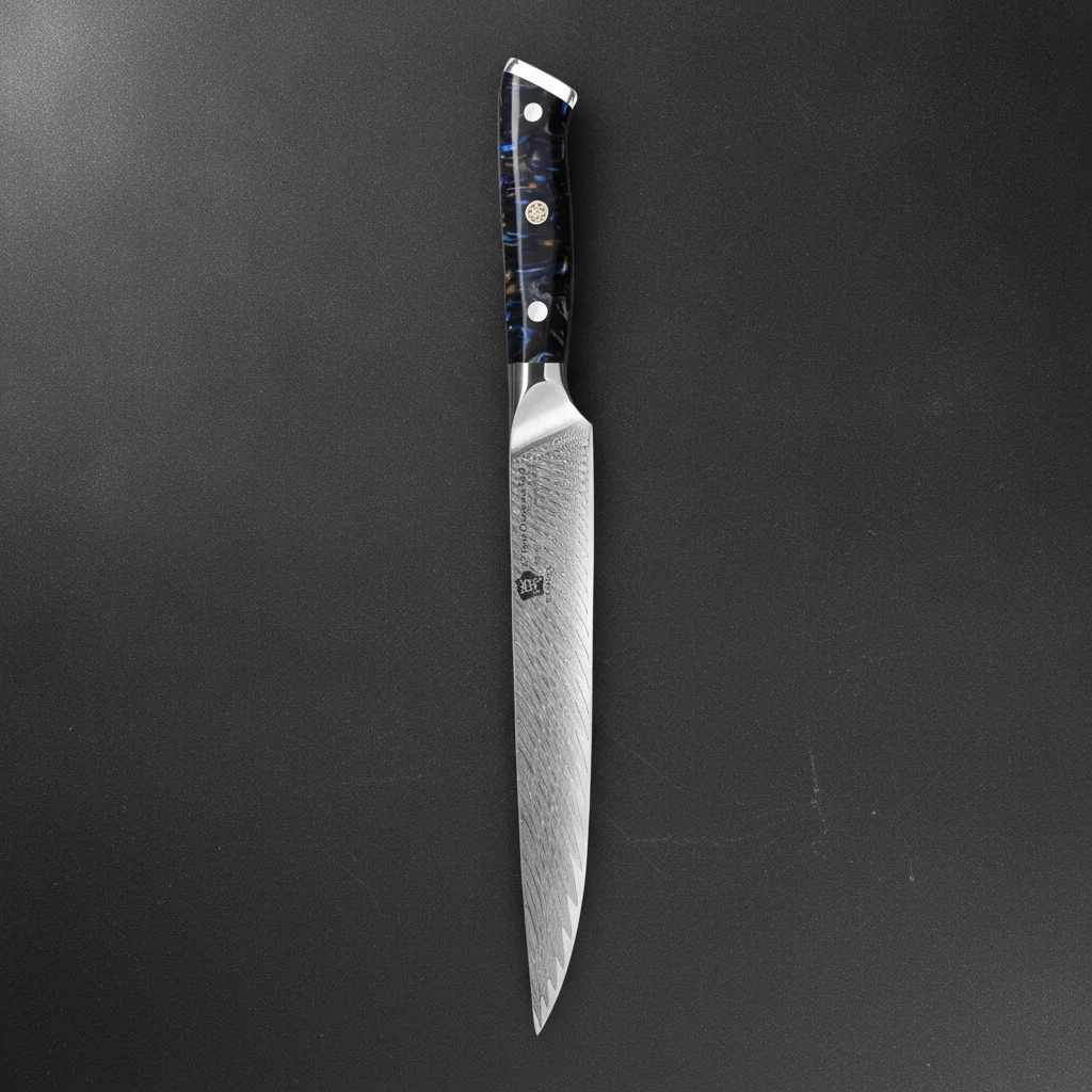 Couteau à trancher damas VG10 9 pouces — Noir