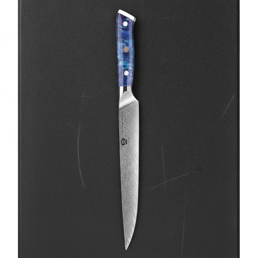 Couteau à trancher damas VG10 9 pouces — Bleu