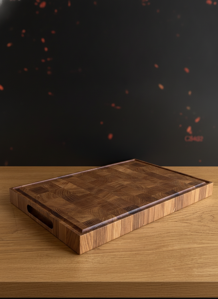 Planche à découper artisanale en chêne massif