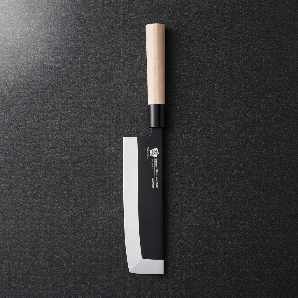 Couteau Deba à poisson manche en bois — Blanc