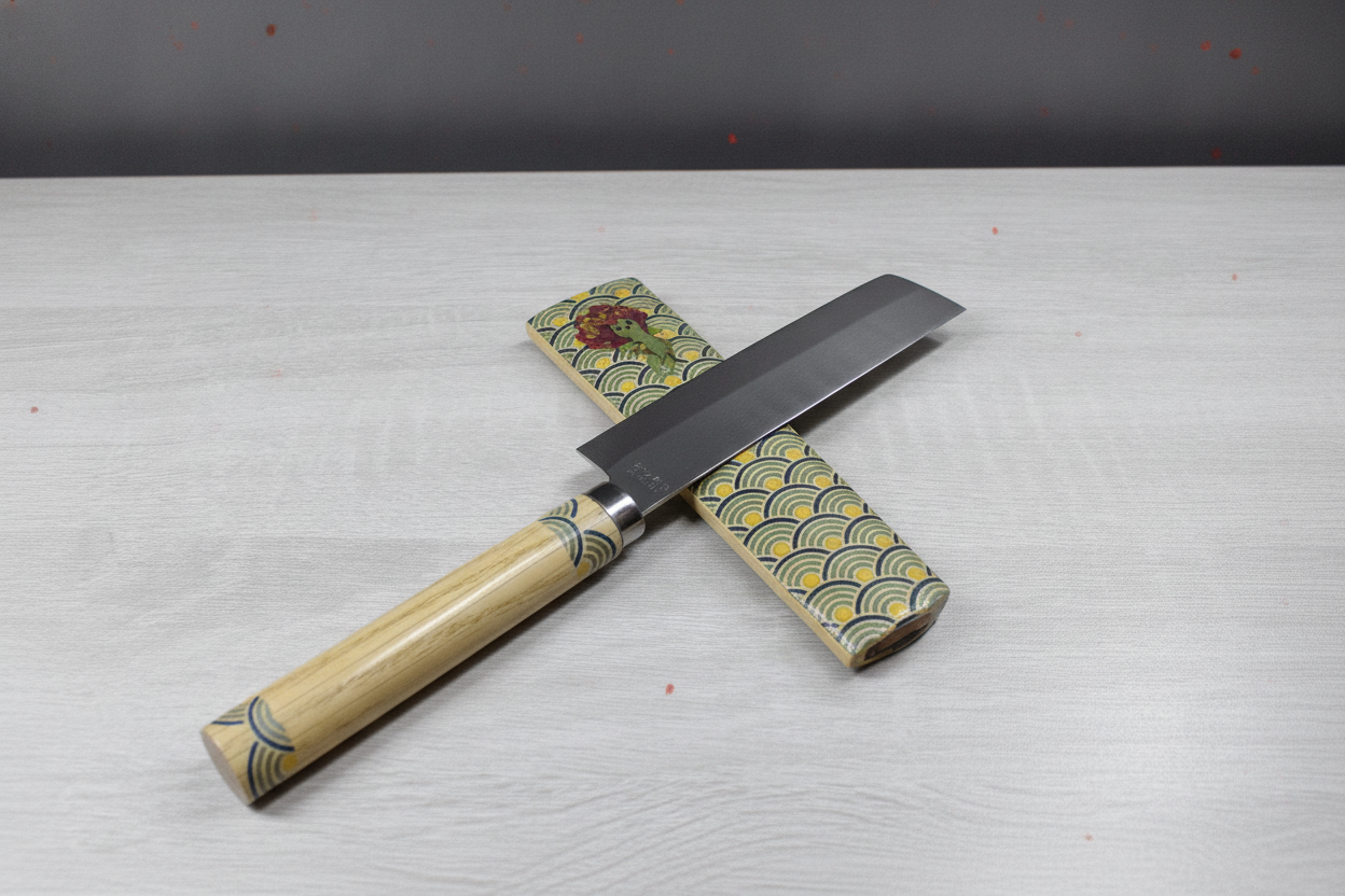 Mini couteau Nakiri 10,5 cm en acier San-Mai