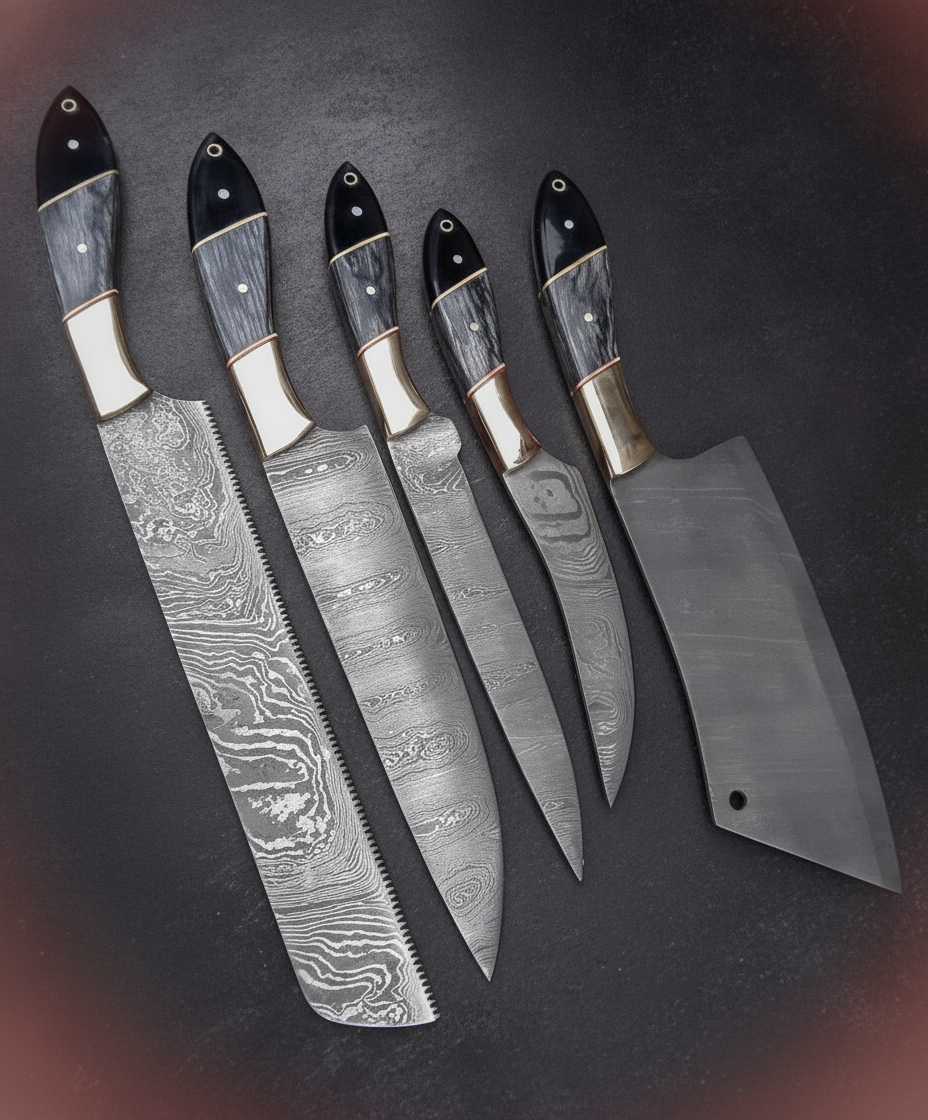 Set de couteaux de cuisine Damas 5 pièces