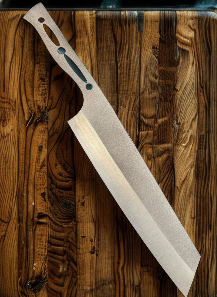Ébauche de Lame Usuba Acier Böhler N690 60 HRC