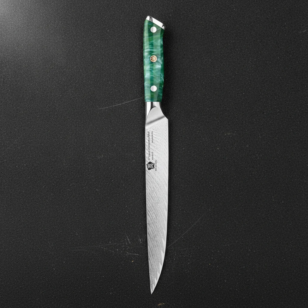 Couteau à trancher damas VG10 9 pouces — Vert