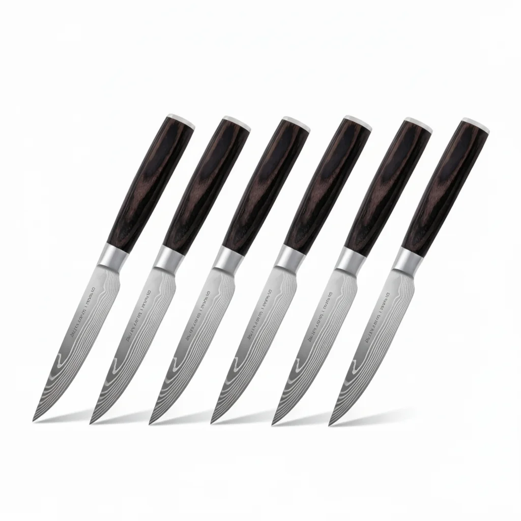 Couteaux à steak de style japonais (Lot de 6)