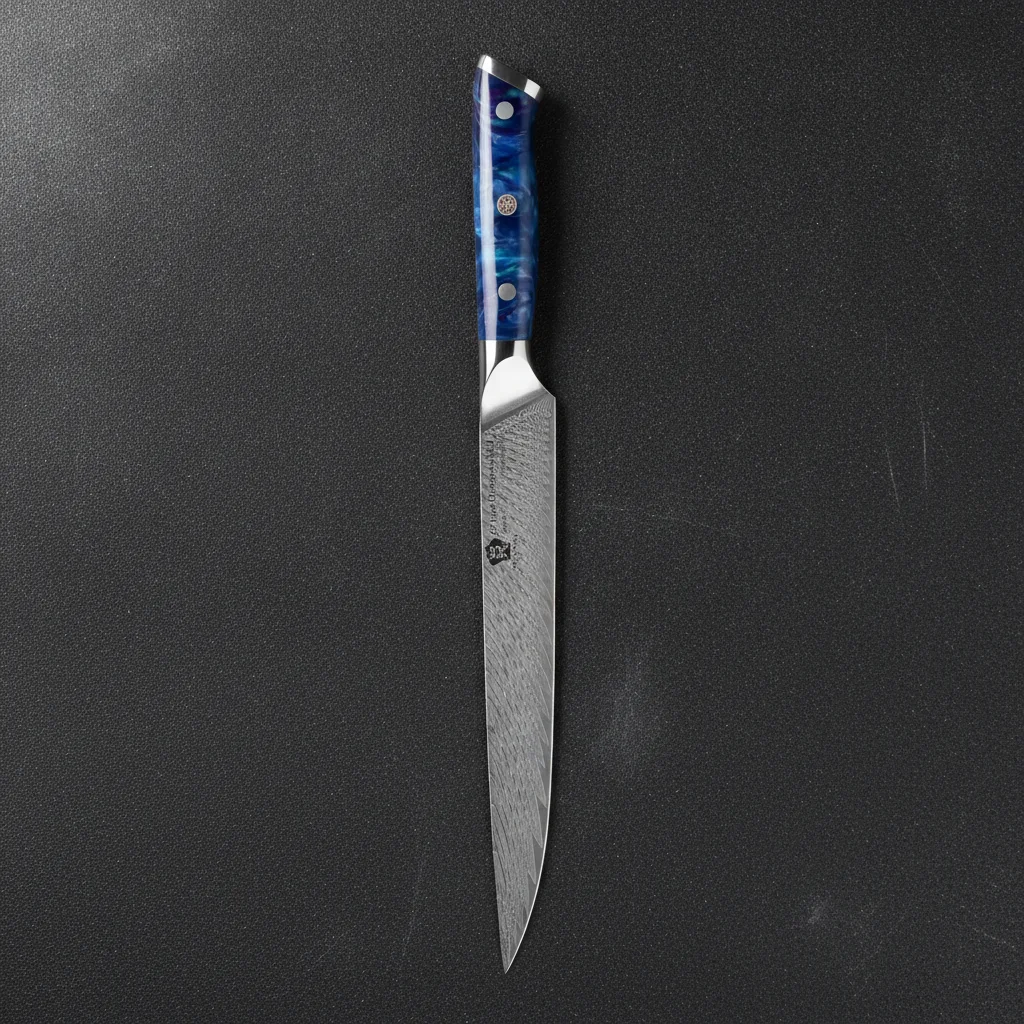 Couteau à trancher damas VG10 9 pouces — Bleu