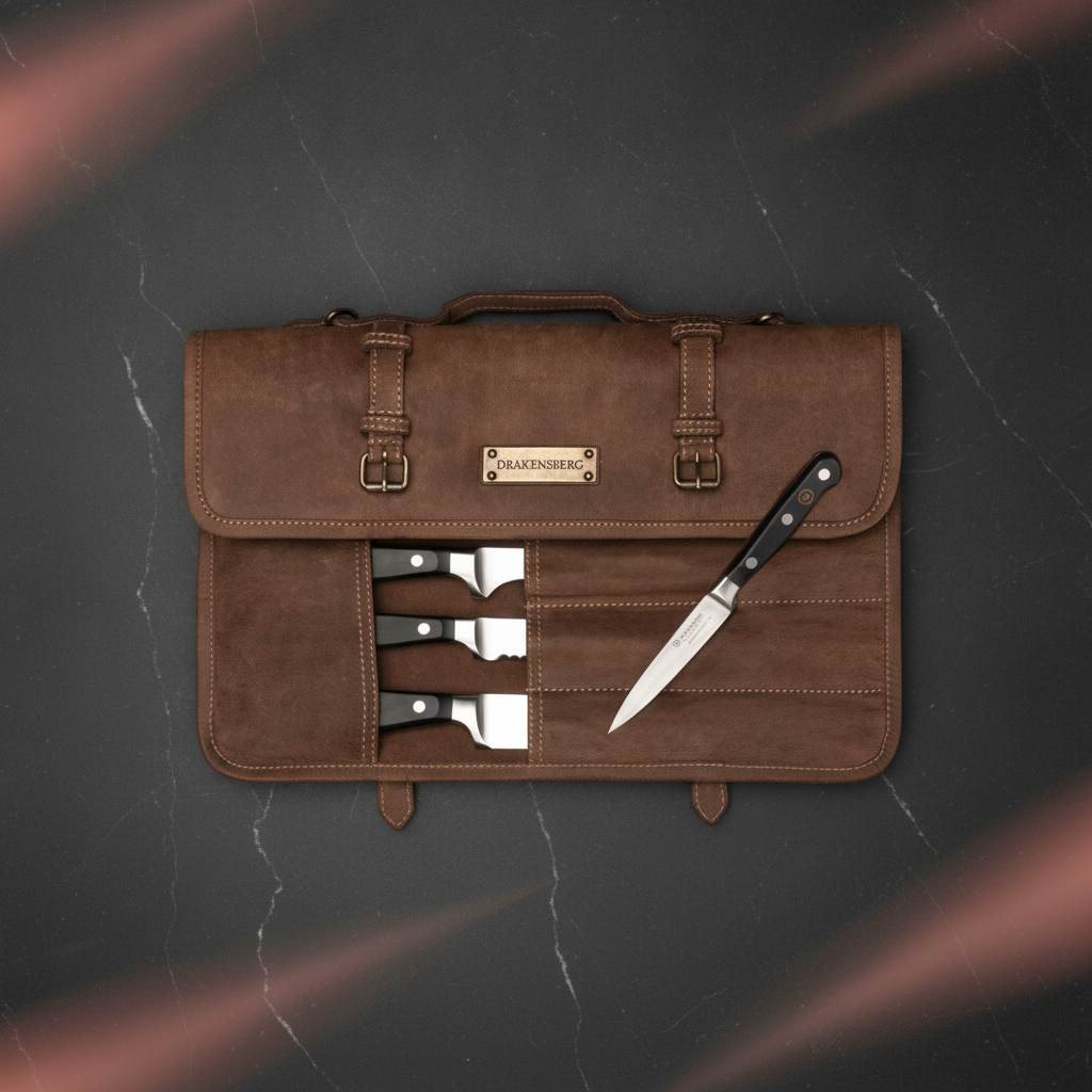 Sac à couteaux en cuir de buffle