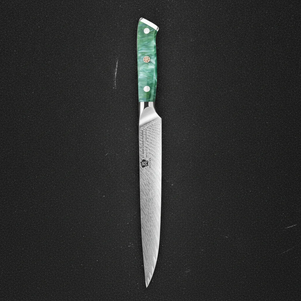 Couteau à trancher damas VG10 9 pouces — Vert