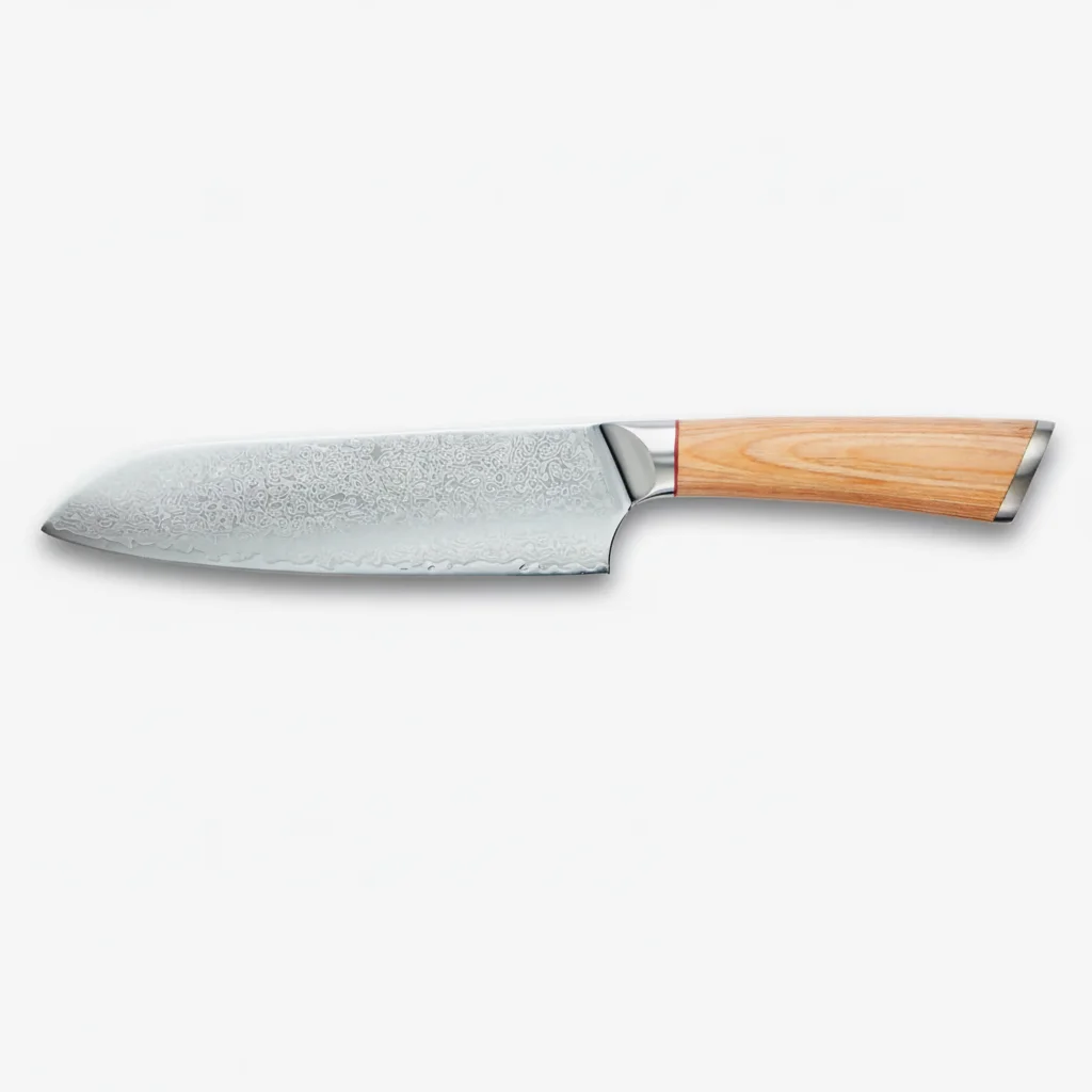 Couteau Santoku en acier Damas VG10 7 pouces