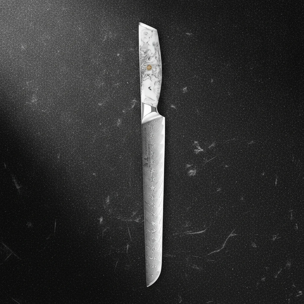 Couteau de chef en acier damas 10 pouces — Noir